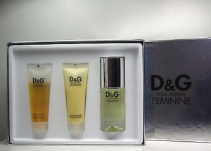 D & G Feminine by Dolce & Gabbana 3 Pc gift set for women